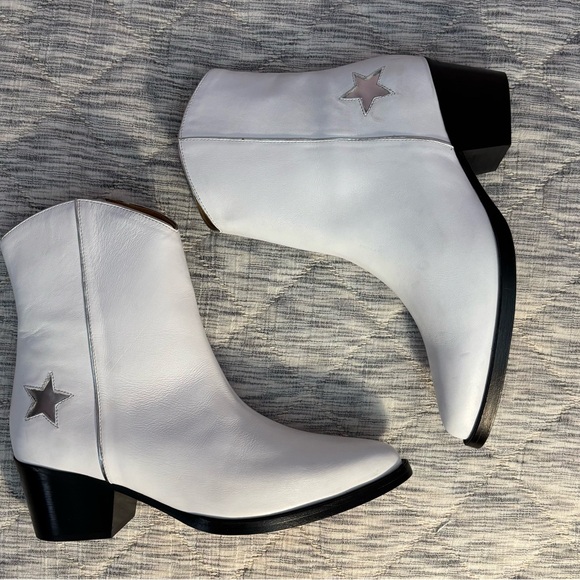 Thursday Boot Company Country Star White Western Leather Boots Size 8 - - Picture 11 of 11